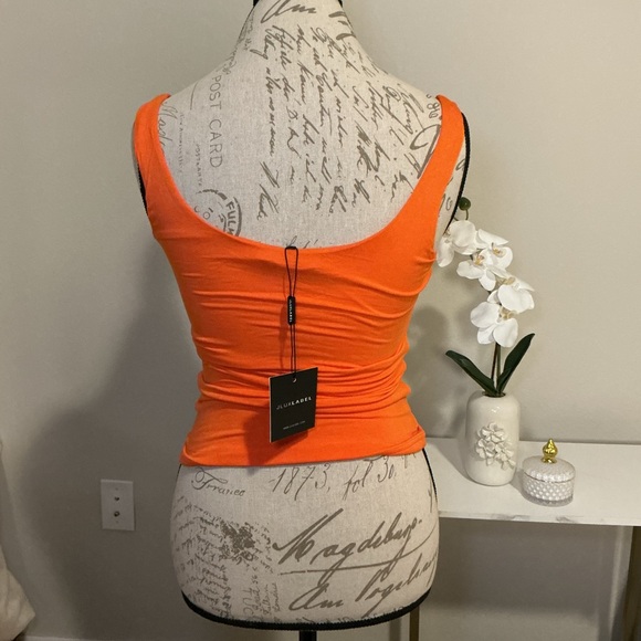 Orange Sleeveless Women's Top - Picture 3 of 7
